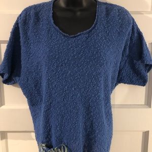 Rare Flax Jeanne Engelhart Blouse Pocket Confetti